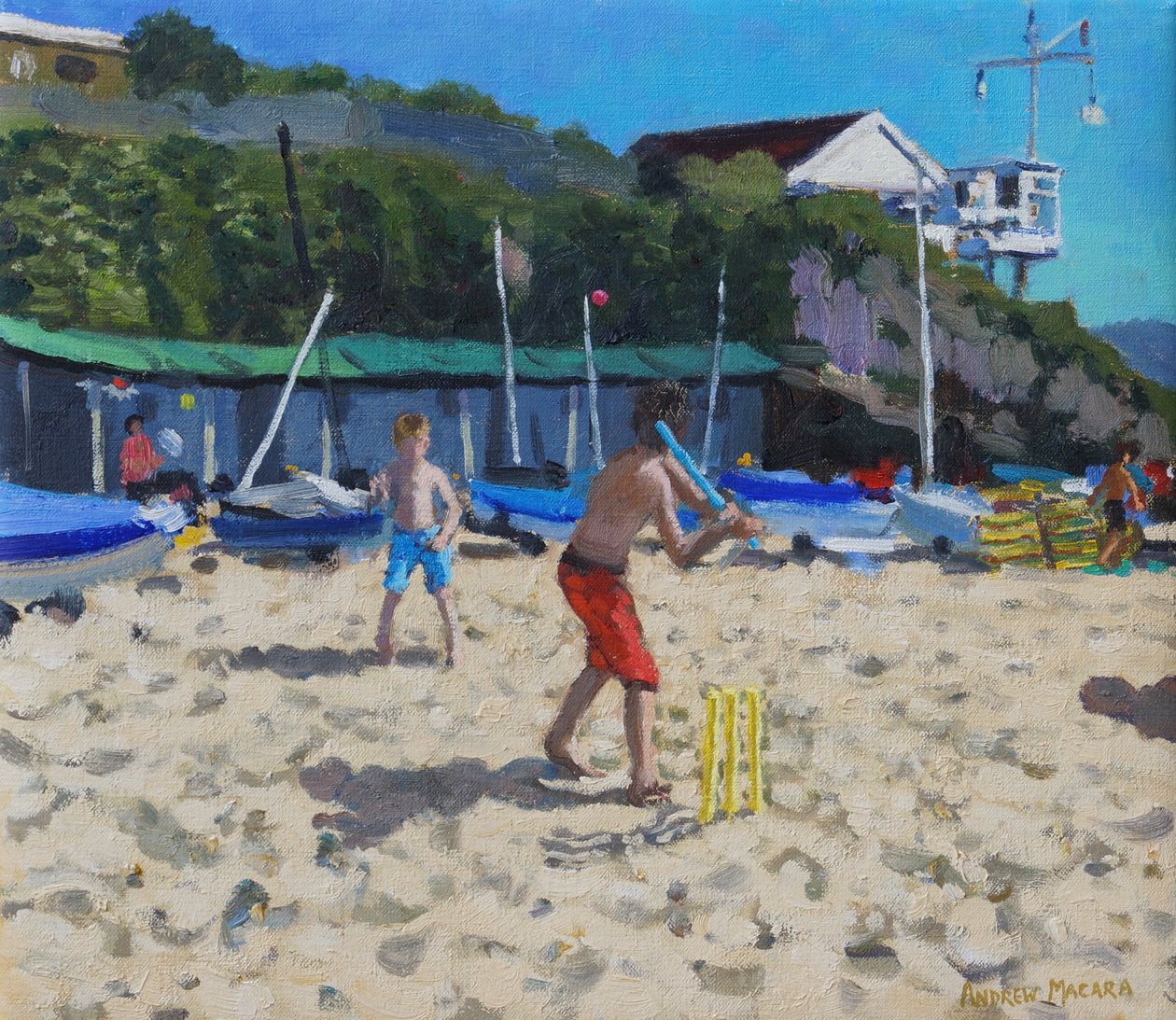 Cricket et piquets jaunes, Abersoch - Andrew Macara