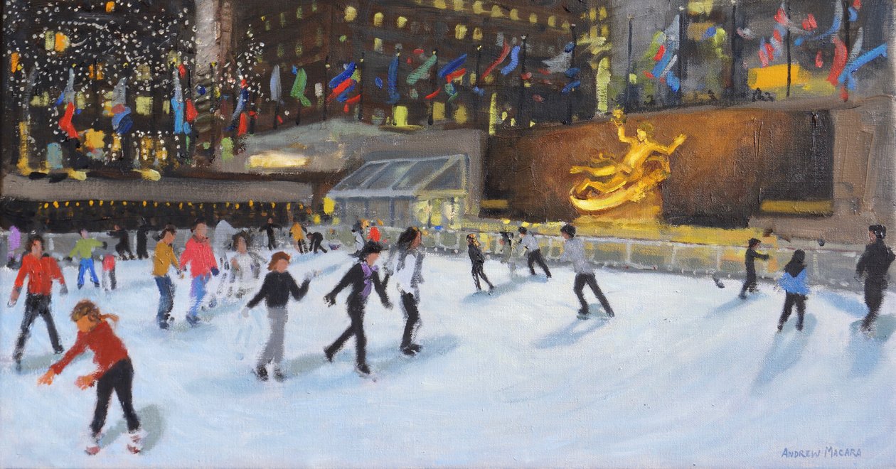 Soirée, patinoire Rockefeller, New York - Andrew Macara