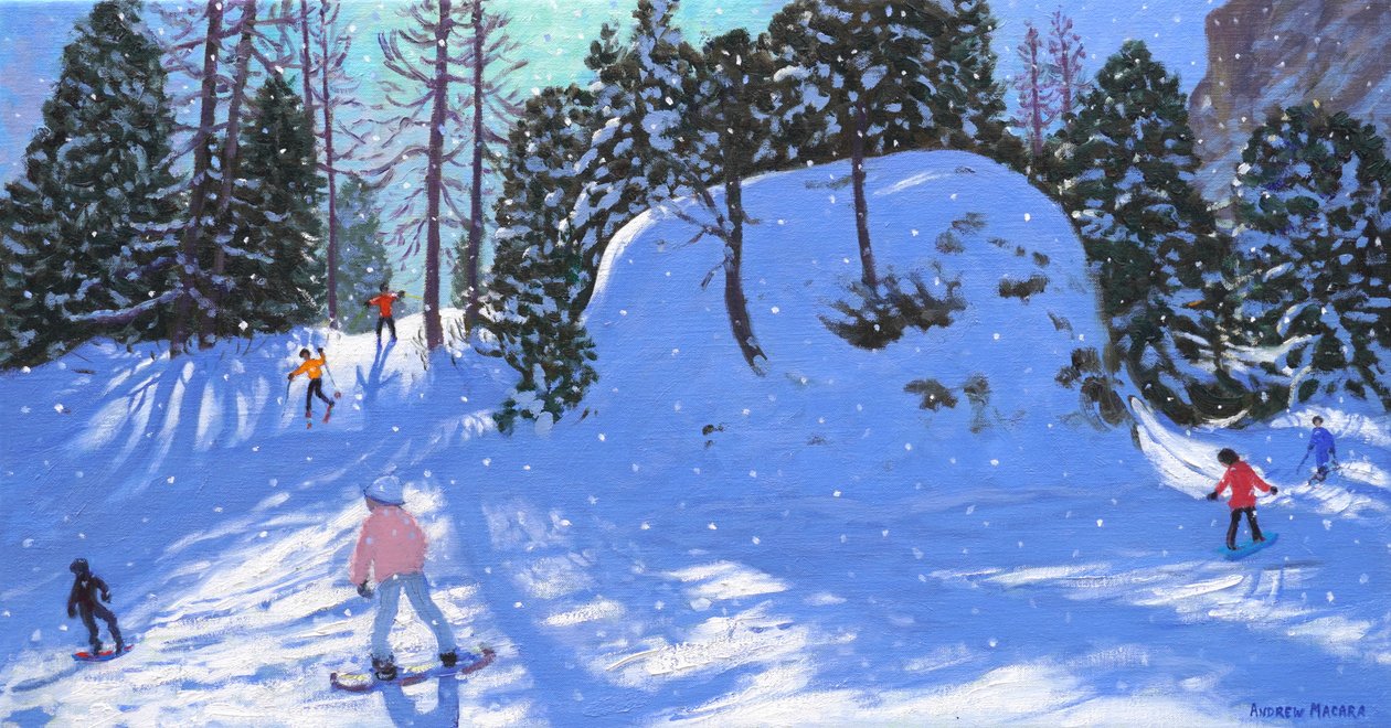 Rock City, Val Gardena, Italie, 2020 (huile sur toile) - Andrew Macara