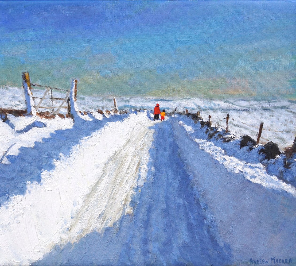 Route déneigée, Derbyshire Peak District - Andrew Macara