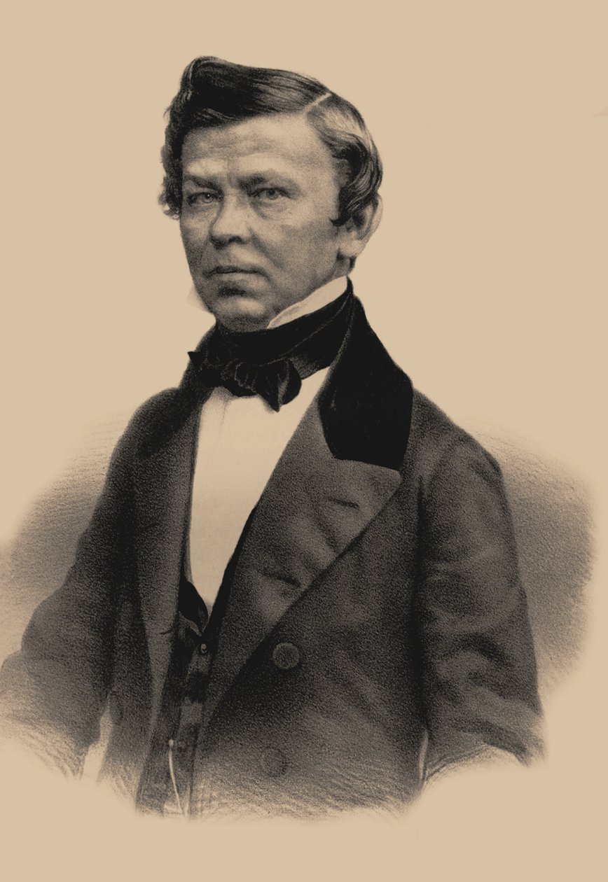 Portrait du poète Vladimir Grigoryevich Benediktov 1807-1873, 1870 - Andrey Mikhaylovich Lushev
