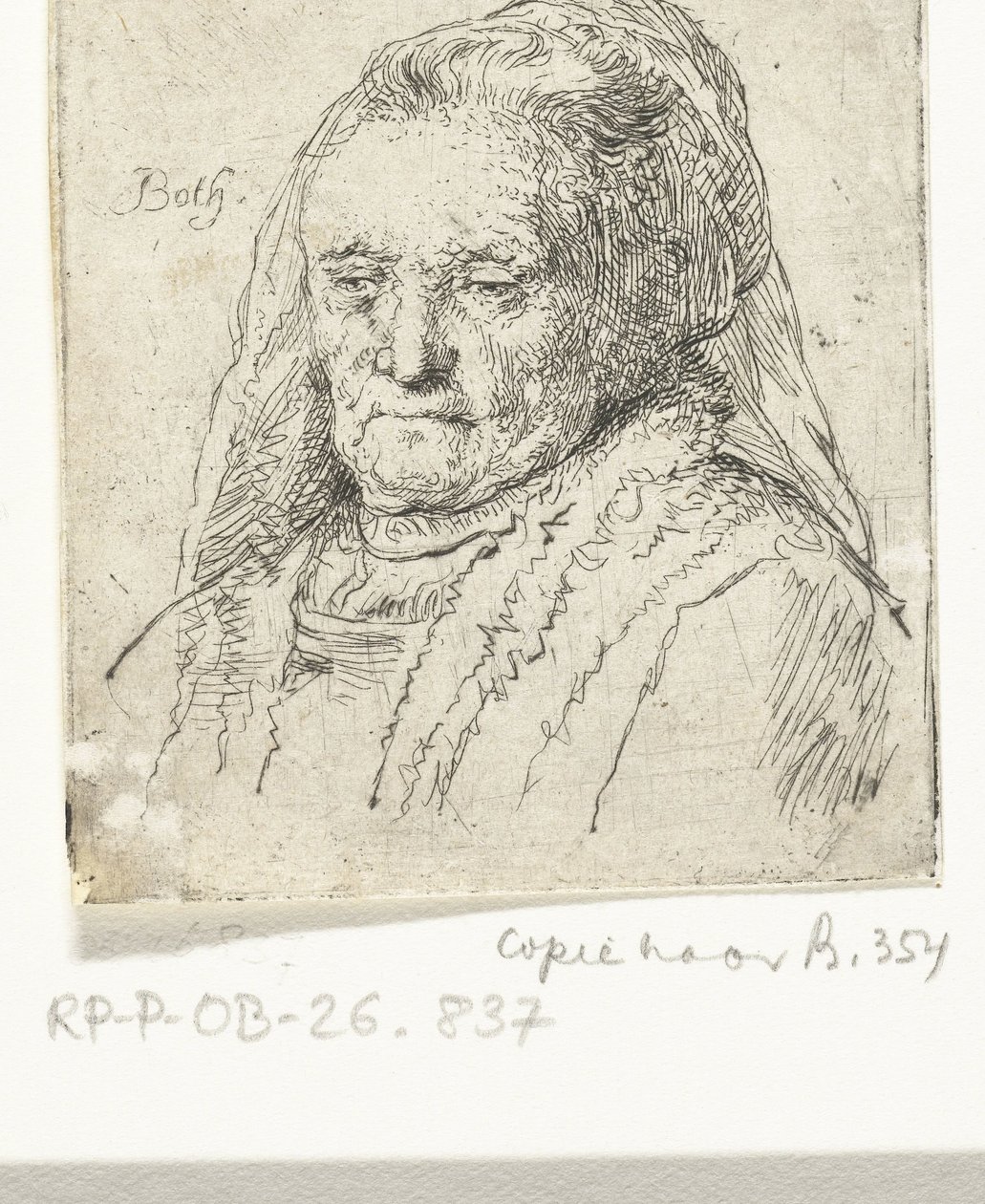 Buste portrait de la mère de Rembrandt - Andries Both