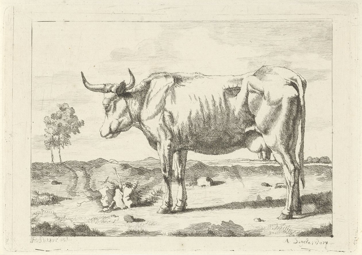 Vache dans le pré - Andries Leijerdorp