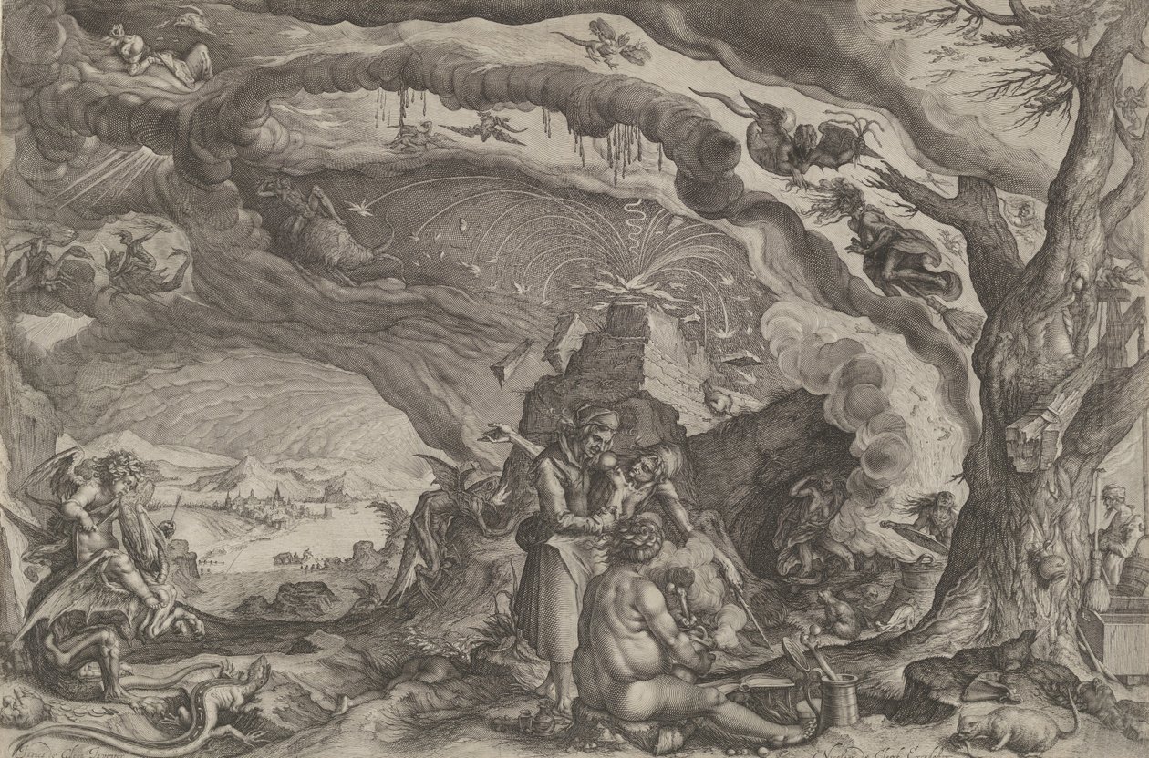 Sorcières se préparant pour le sabbat, vers 1610 - Andries Stock