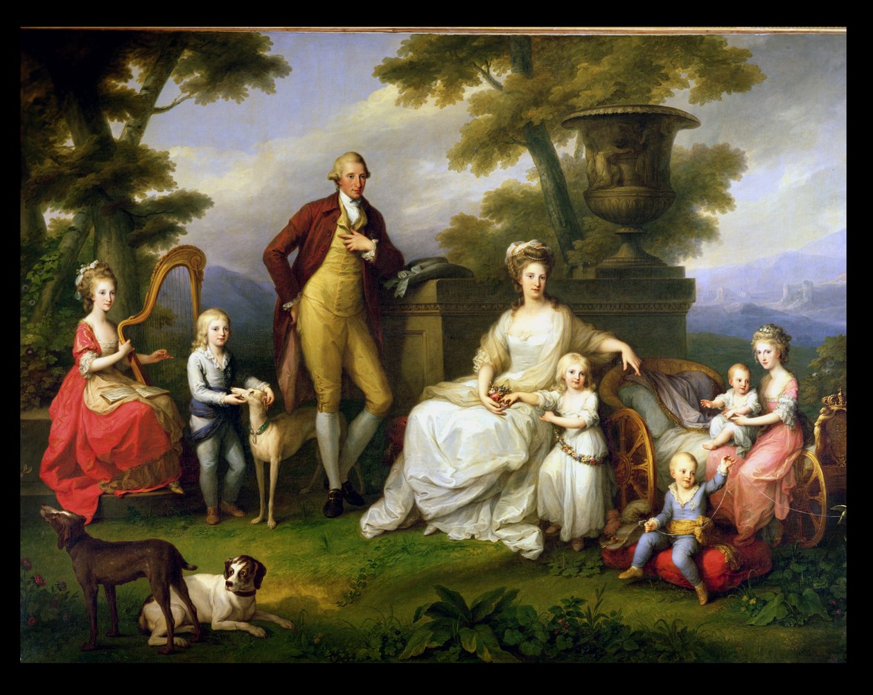 Ferdinand IV (1751-1825) roi de Naples, et sa famille - Angelica Kauffmann