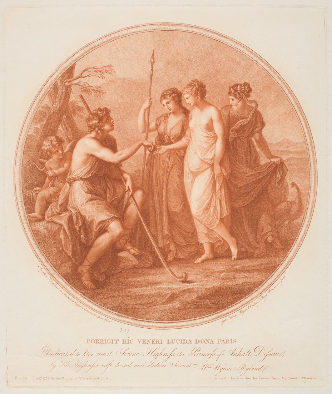 Le Jugement de Paris - Angelica (after) Kauffman