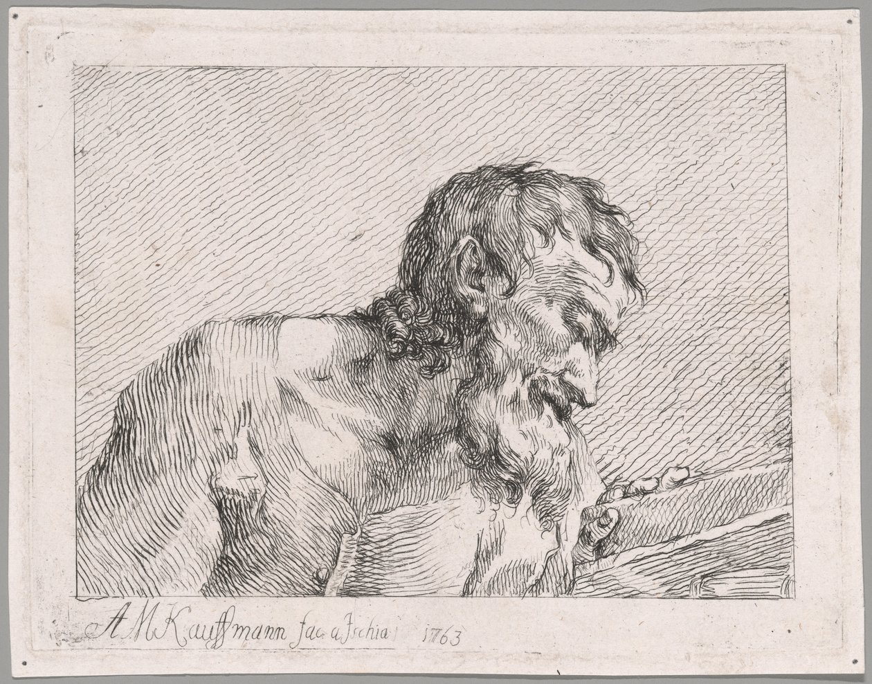 Lecture du vieil homme - Angelica Kauffmann
