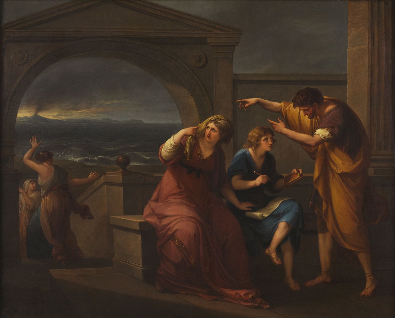 Pline le Jeune et sa mère à Misène, en 79 apr. J.-C. - Angelica Kauffmann