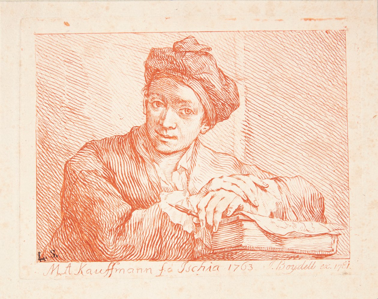 Porträt von Johann Joachim Winckelmann - Angelica Kauffmann