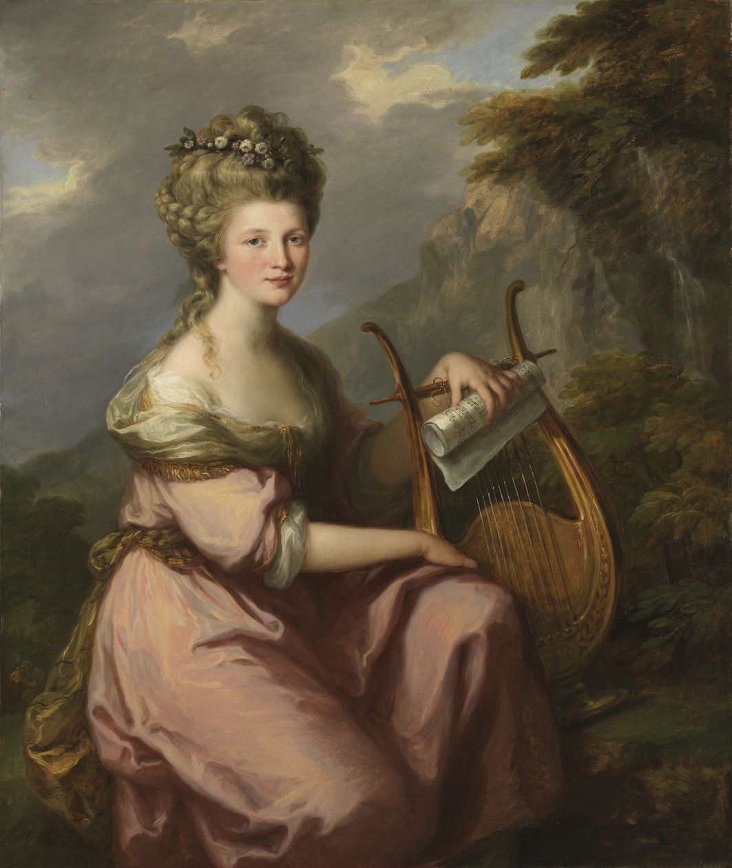 Portrait de Sarah Harrop (Mme Bates) en muse - Angelica Kauffmann