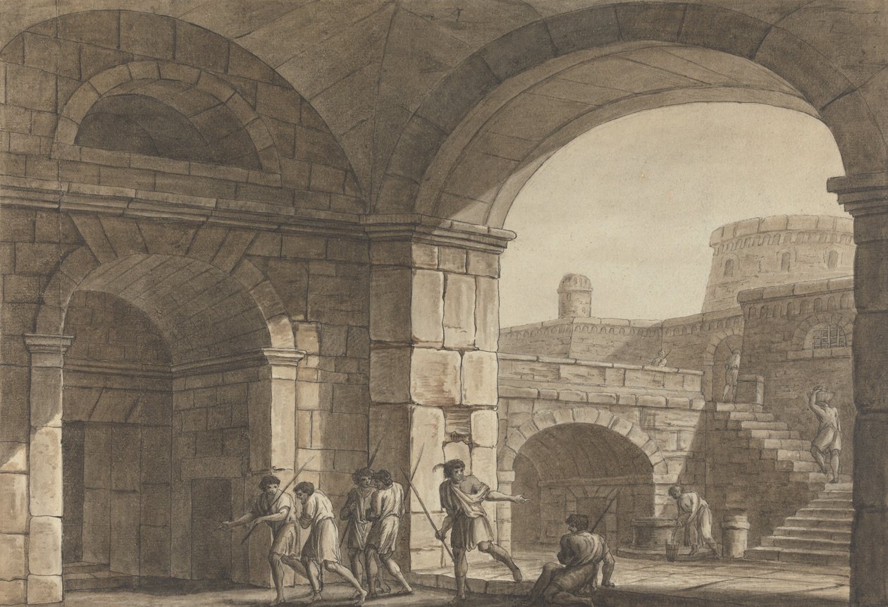 Scène dans une prison romaine - Angelica Kauffmann