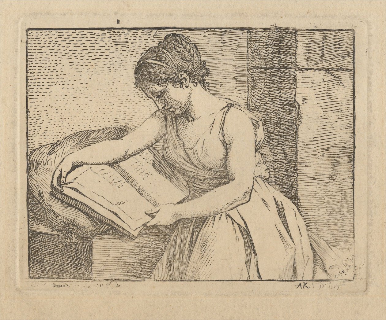 Femme en train de lire - Angelica Kauffmann