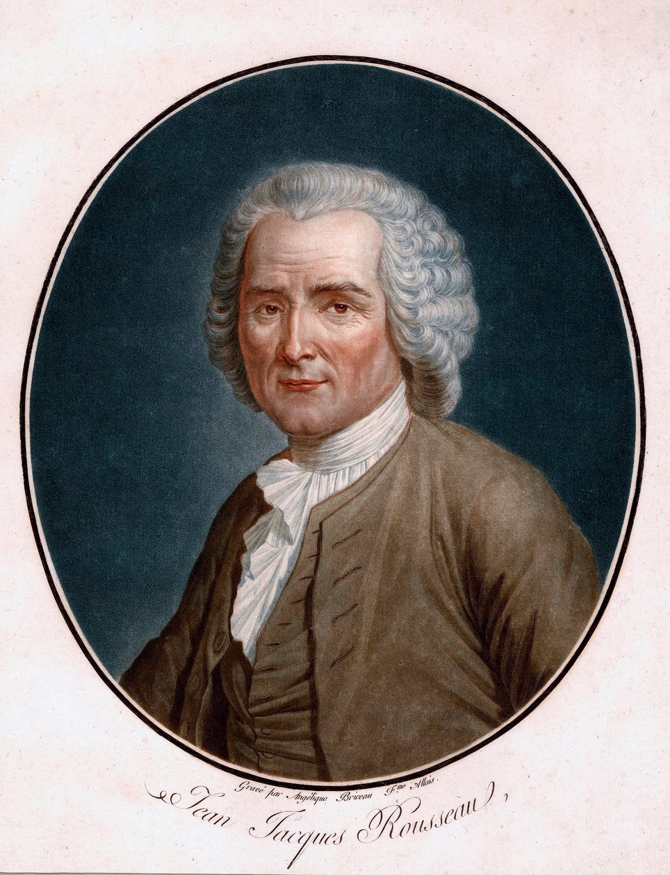 Portrait de Jean Jacques Rousseau (1712-1778) - Angelique (fl.1796 d.1827) Allais