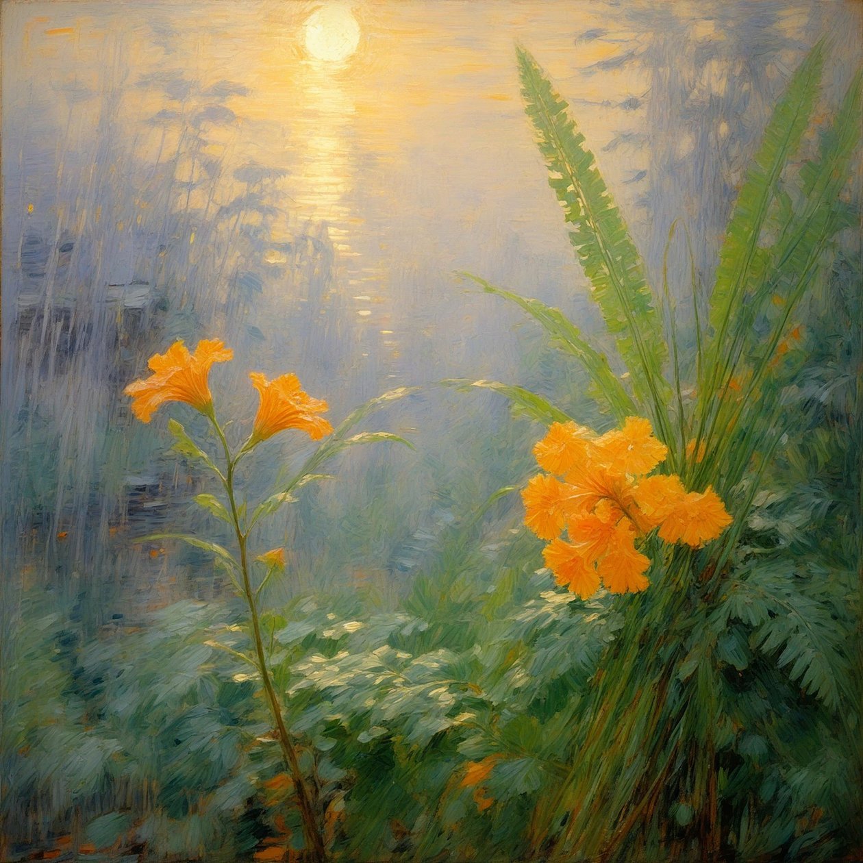 Florales 101, vers 2024 (huile sur toile) - Angelita Hawke