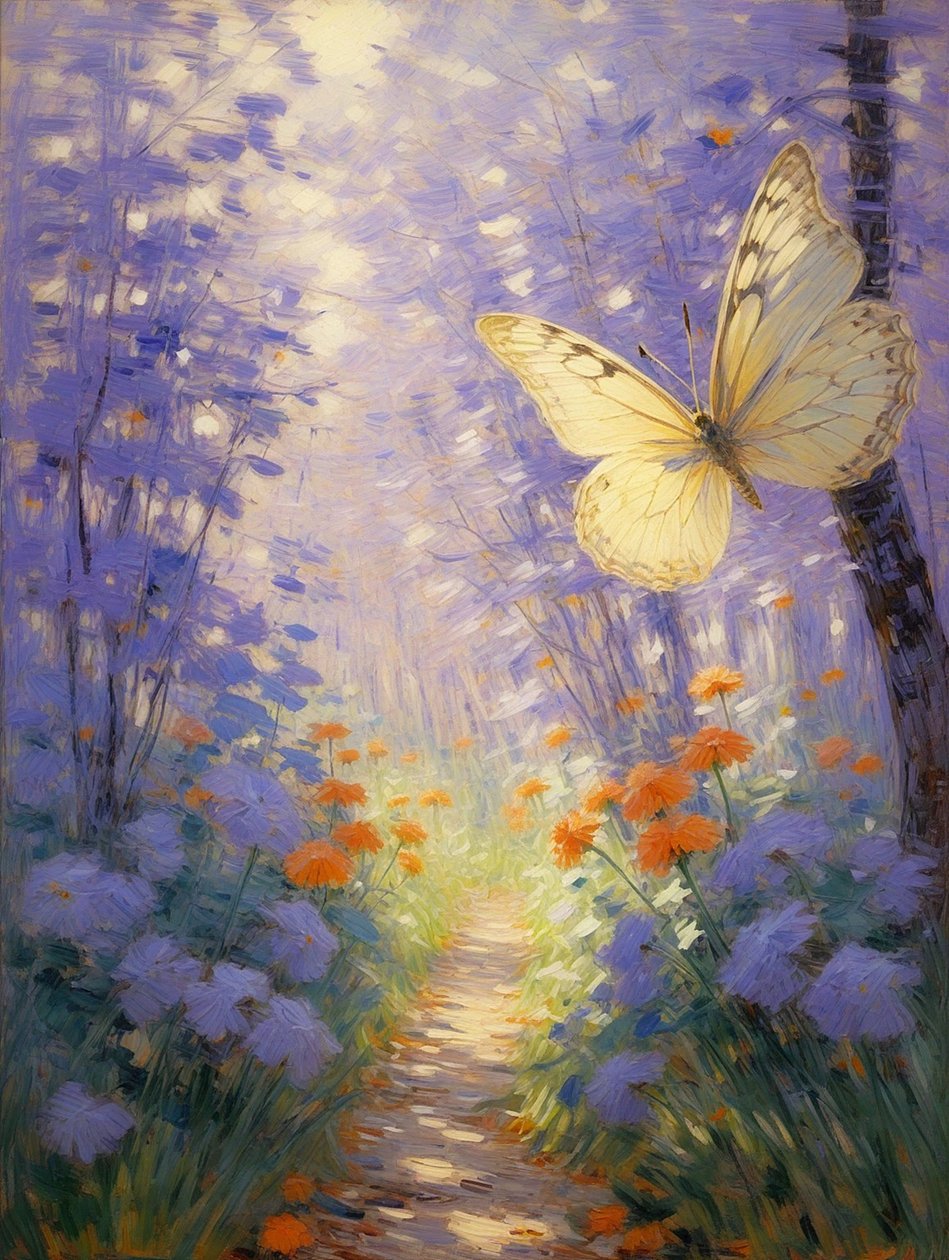 Florales 106, vers 2024 (huile sur toile) - Angelita Hawke
