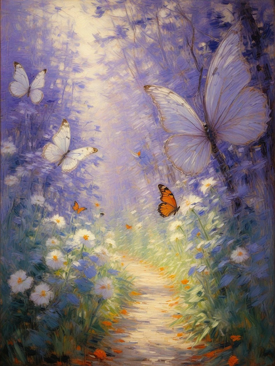 Florales 107, vers 2024 (huile sur toile) - Angelita Hawke
