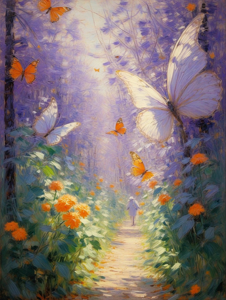 Florales 108, vers 2024 (huile sur toile) - Angelita Hawke