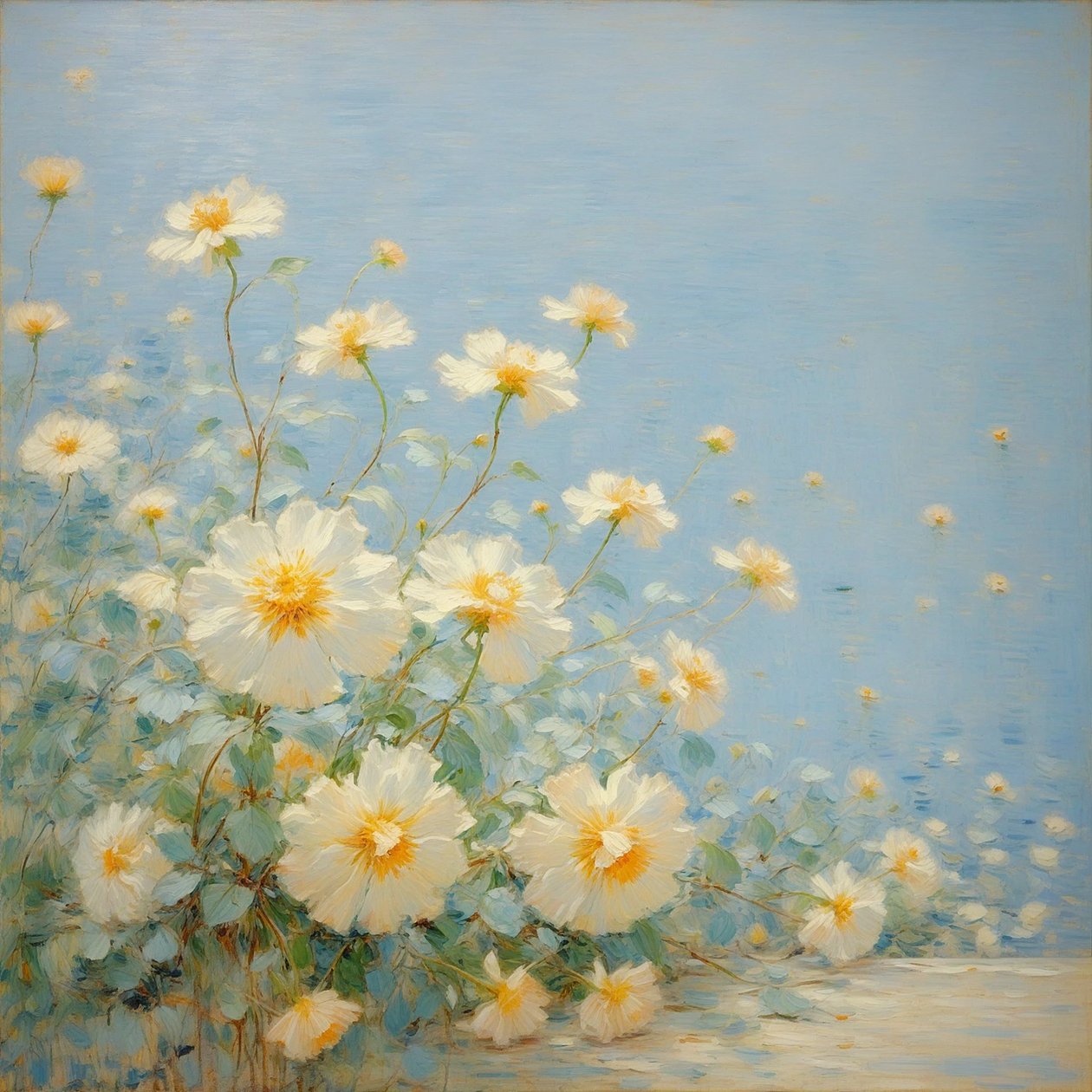 Florals 13, c.2020 (huile sur toile) - Angelita Hawke