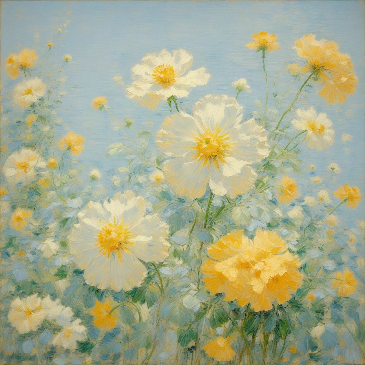 Florals 17, c.2020 (huile sur toile) - Angelita Hawke