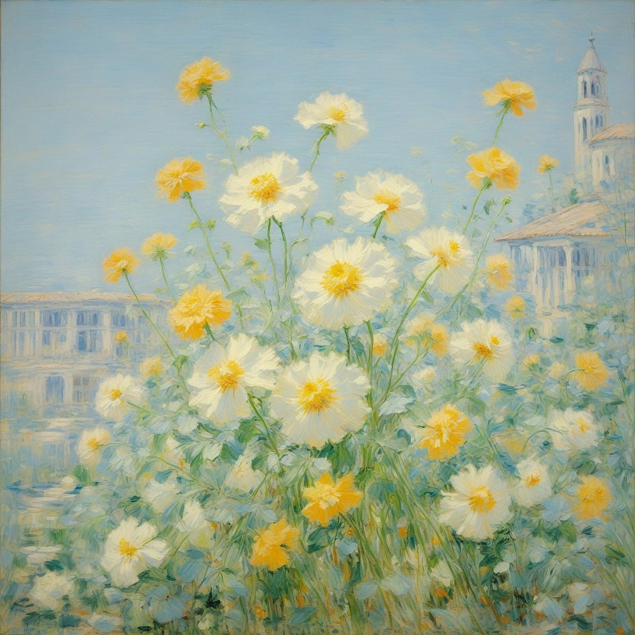 Florals 20, c.2020 (huile sur toile) - Angelita Hawke