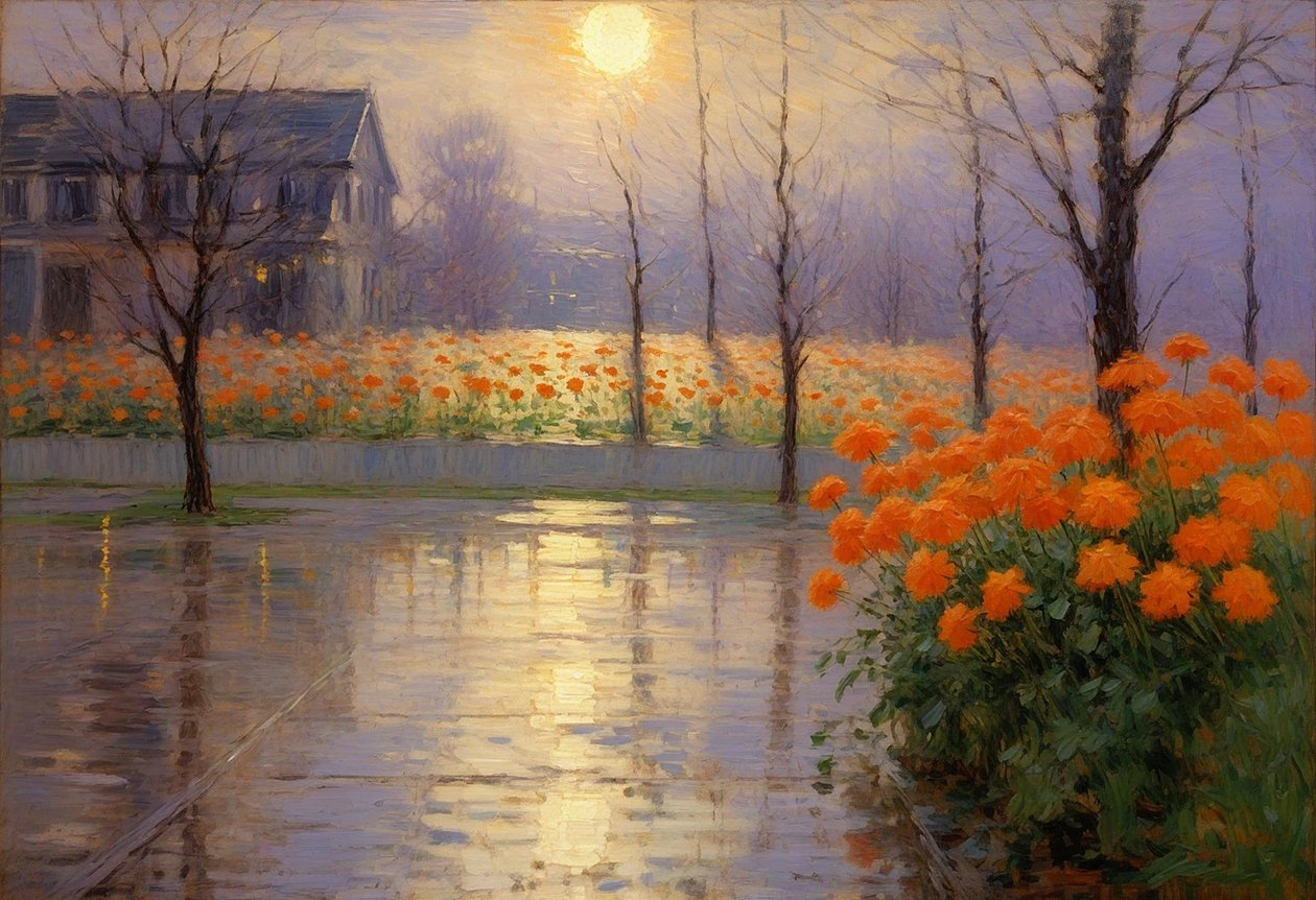 Florales 94, vers 2023 (huile sur toile) - Angelita Hawke