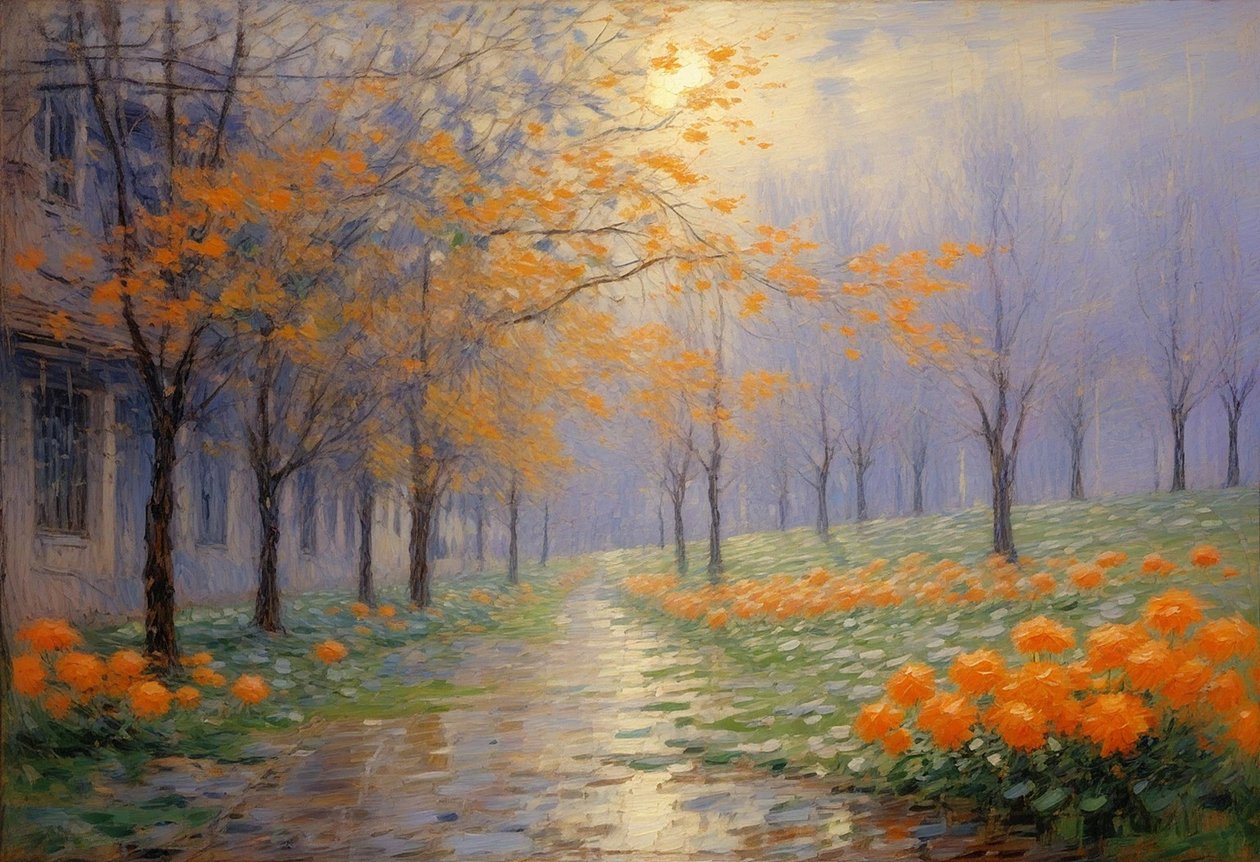 Florales 96, vers 2024 (huile sur toile) - Angelita Hawke