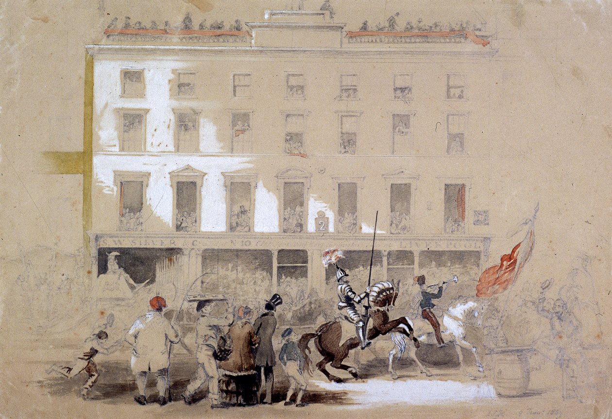 Défilé du Lord Maire, Cornhill, Londres, 1849 - Angelo Collen Hayter