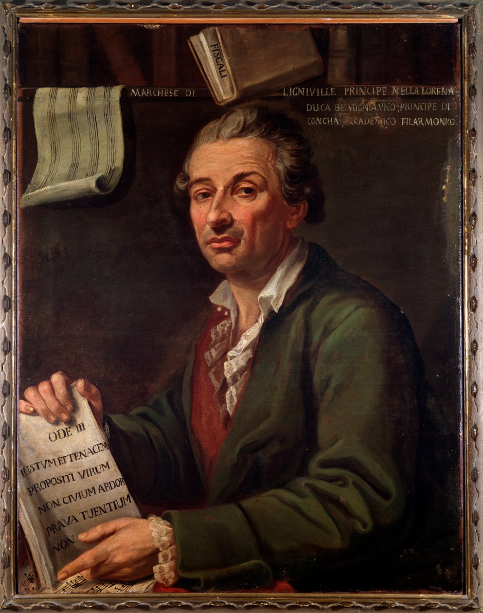 Portrait de Pierre Eugène François, Marquis de Ligniville - Angelo Crescimbeni