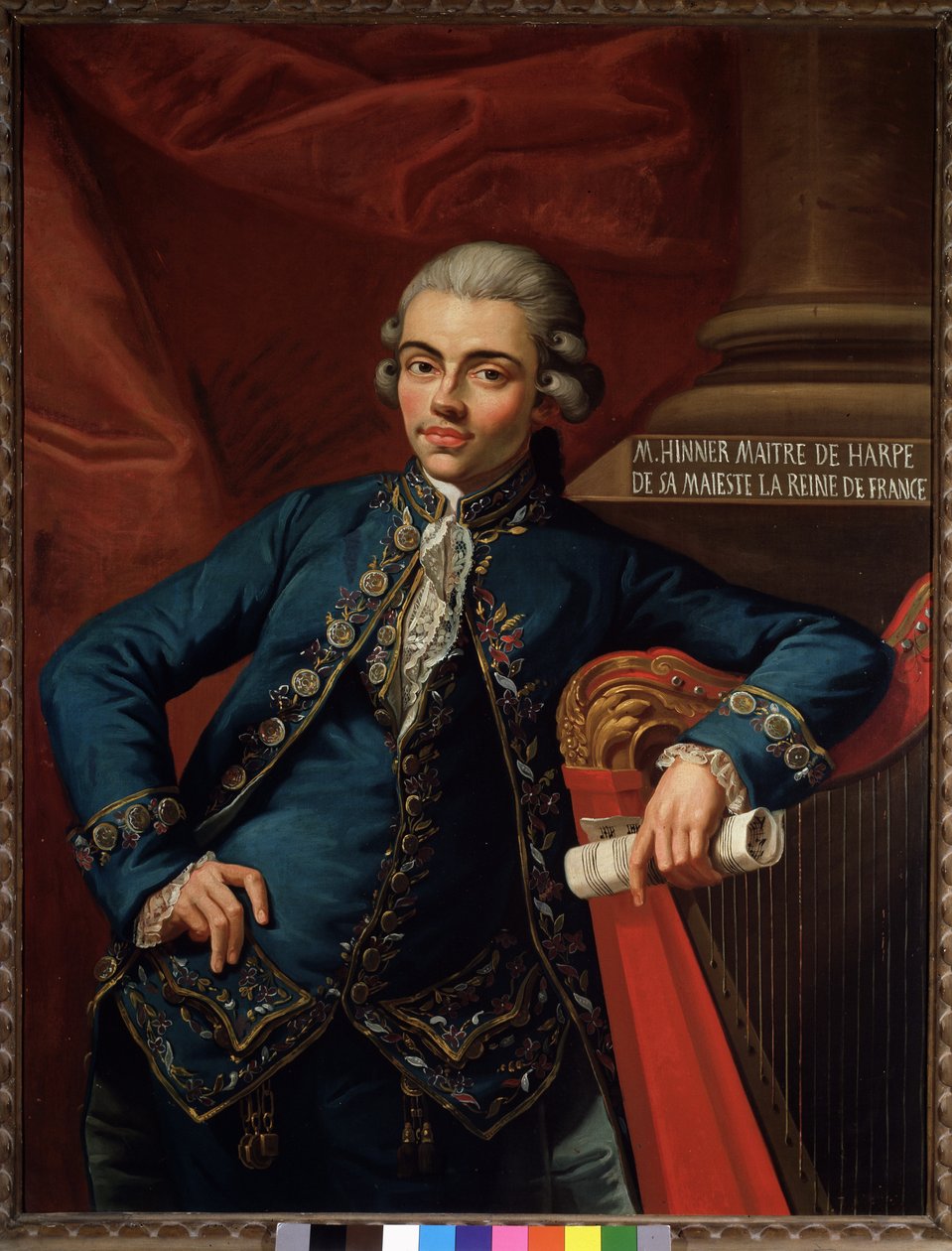 Portrait du compositeur et harpiste allemand Philip Joseph Hinner (1754-après 1805) - Angelo Crescimbeni