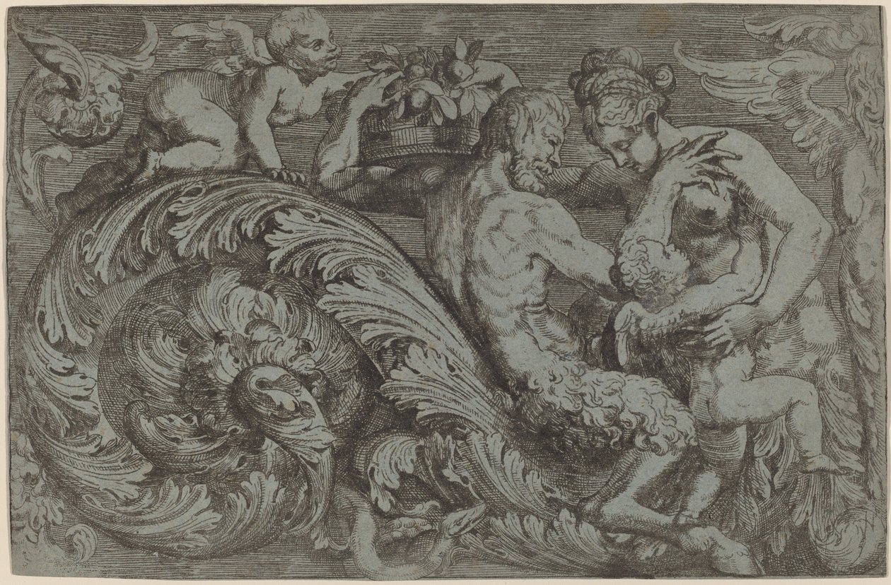 Panneau décoratif avec figures mythologiques - Angelo Falconetto