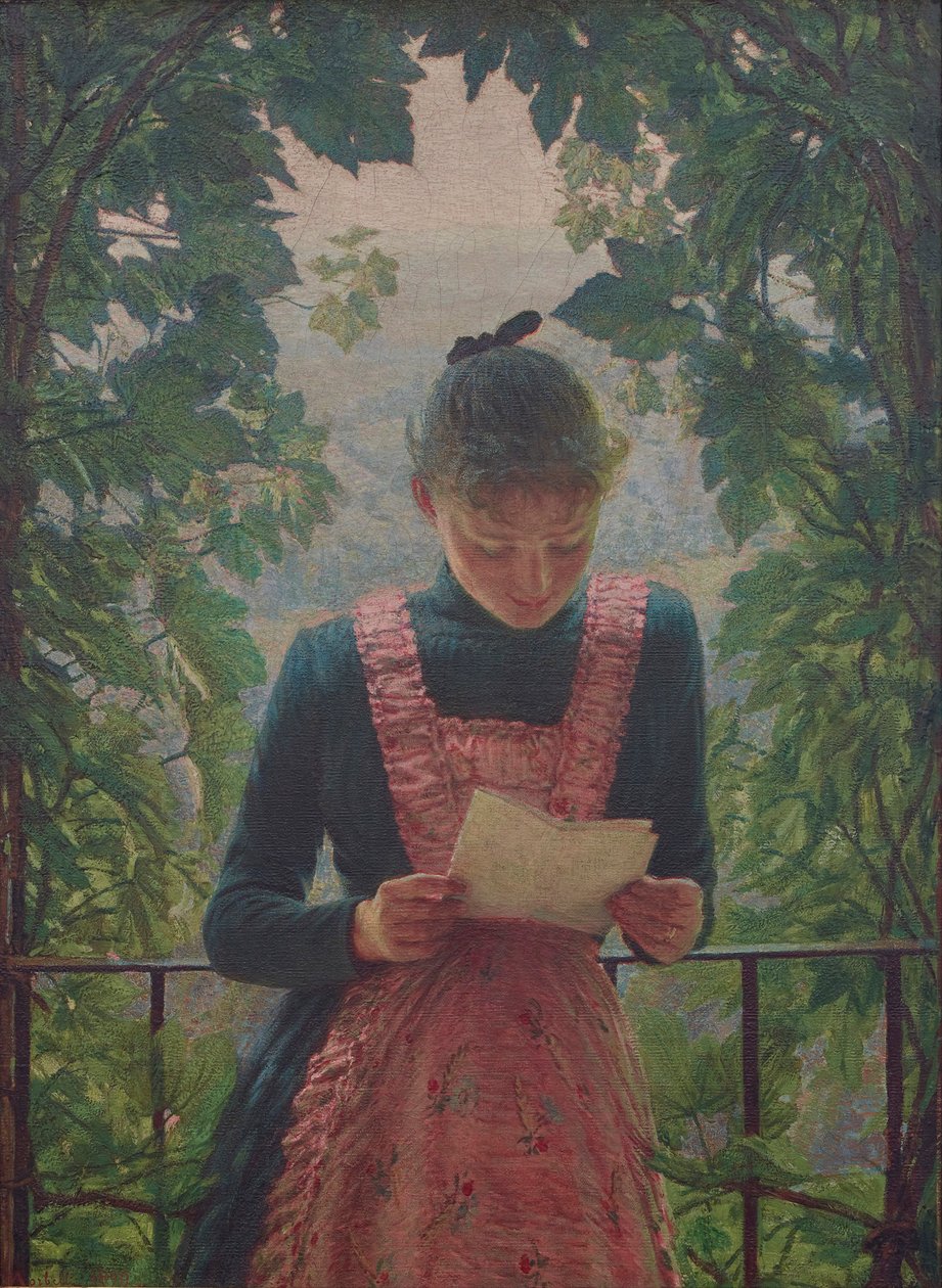 La première lettre, 1890 - Angelo Morbelli