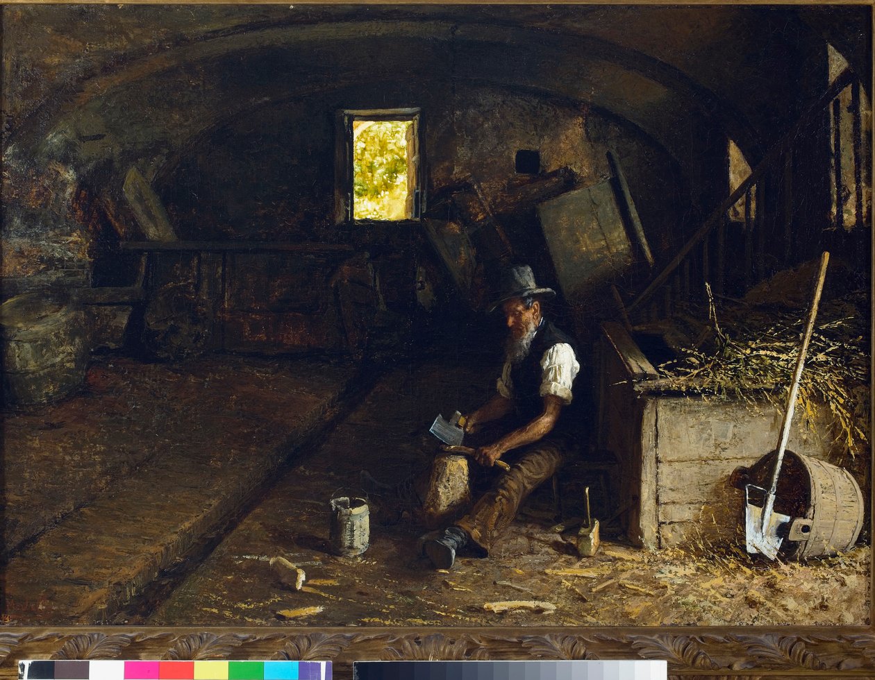 Le fendeur de bois, 1881-84 - Angelo Morbelli