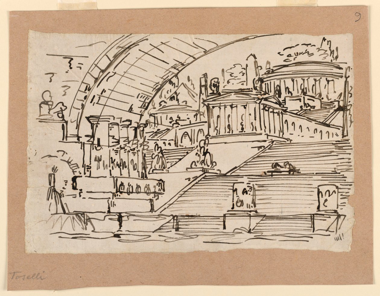 Décor de scène, ville imaginaire - Angelo Toselli
