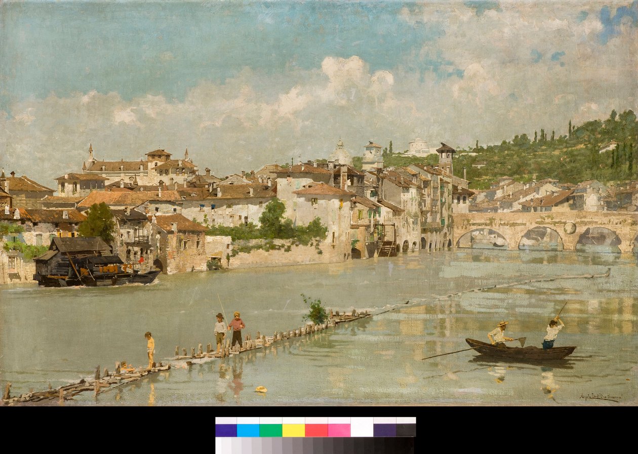 Pescatori di sabbia o Verona Les pêcheurs ou Vérone - Angelo dall