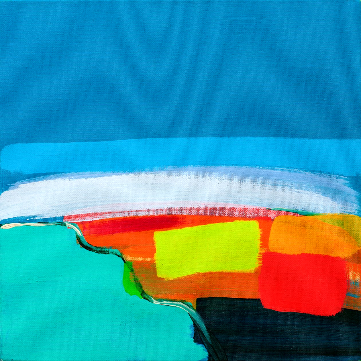 Paysage vert et rouge, 2017 - Angie Kenber
