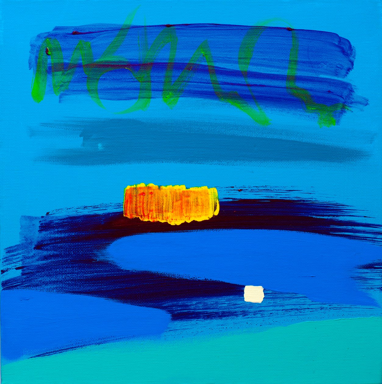 Orange et bleu nuit, 2017 - Angie Kenber