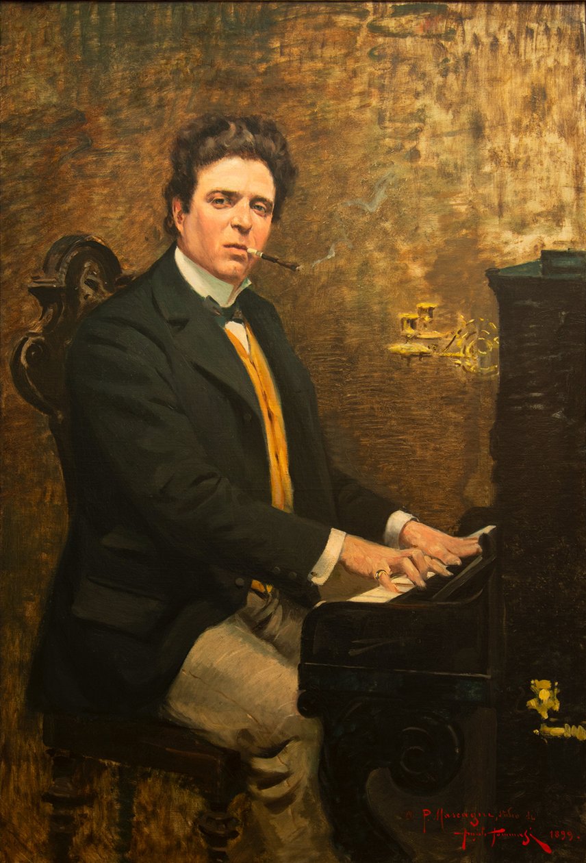 Portrait du compositeur Pietro Mascagni, 1899 - Angiolo Tommasi