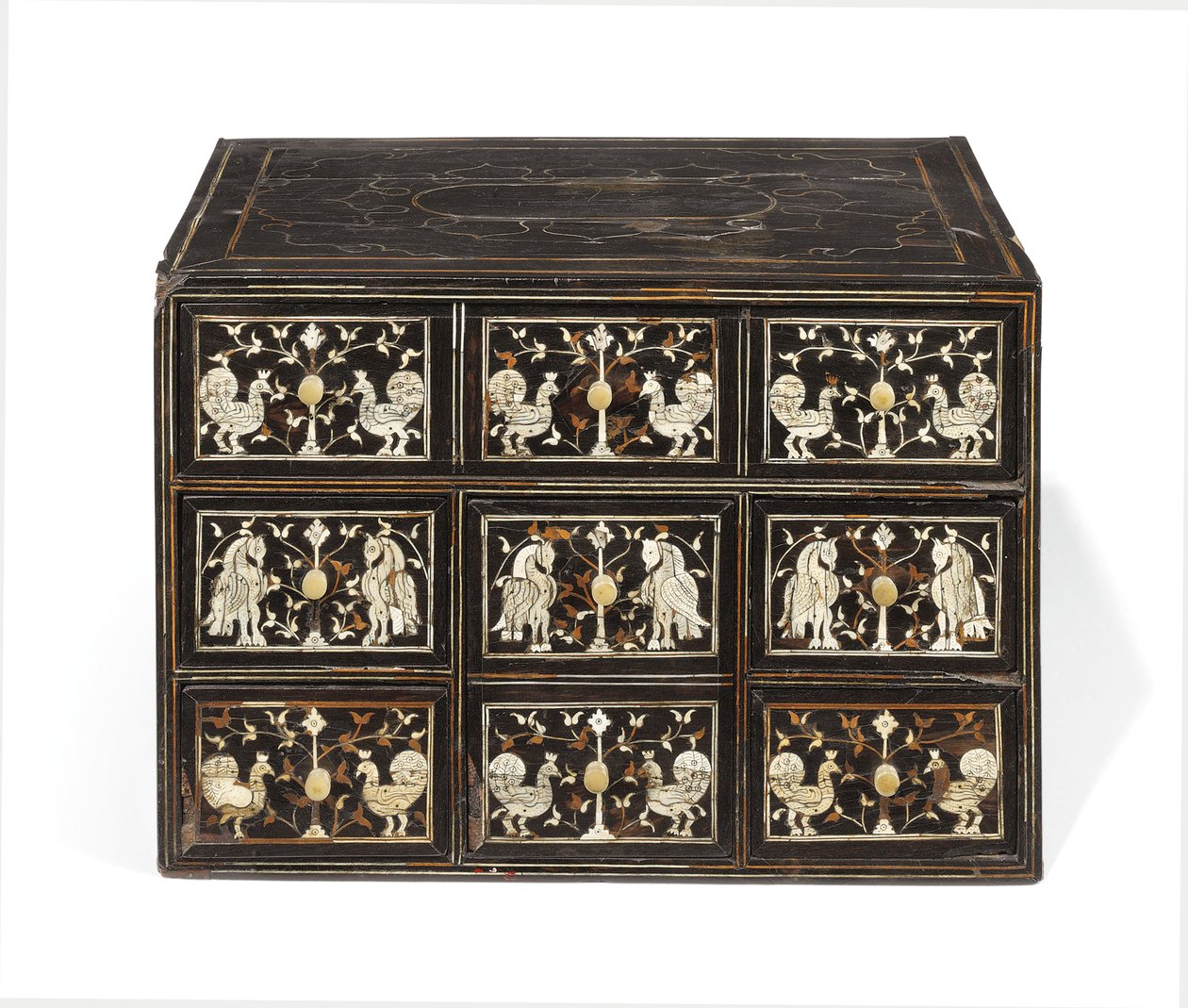Cabinet de Table, fin du XVIIe siècle - Anglo Indian School