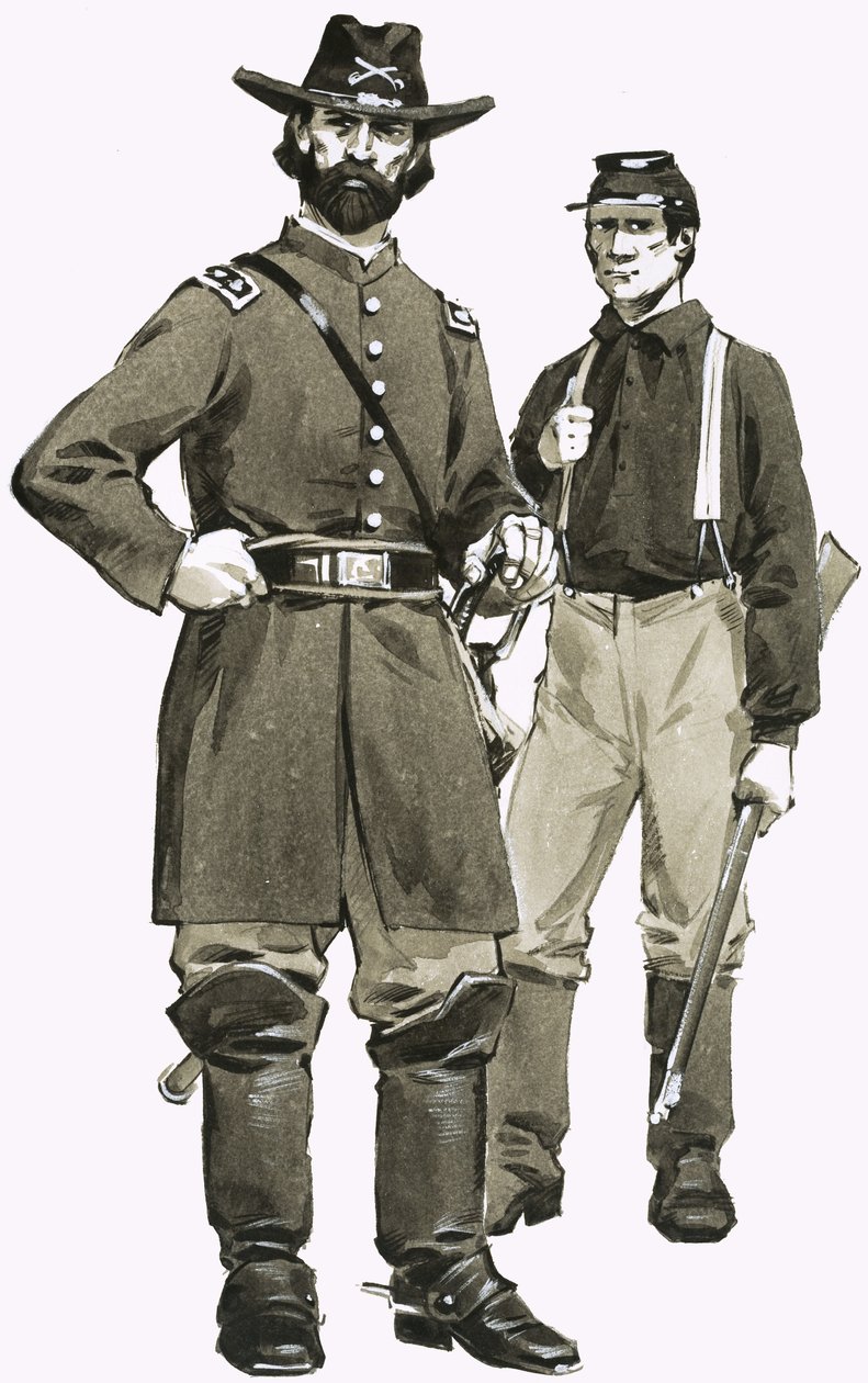 Un officier et un soldat de la cavalerie américaine - Angus McBride