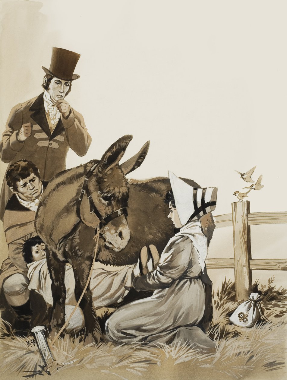 John Constable (1776-1837) et Remède contre la coqueluche (gouache sur papier) - Angus McBride