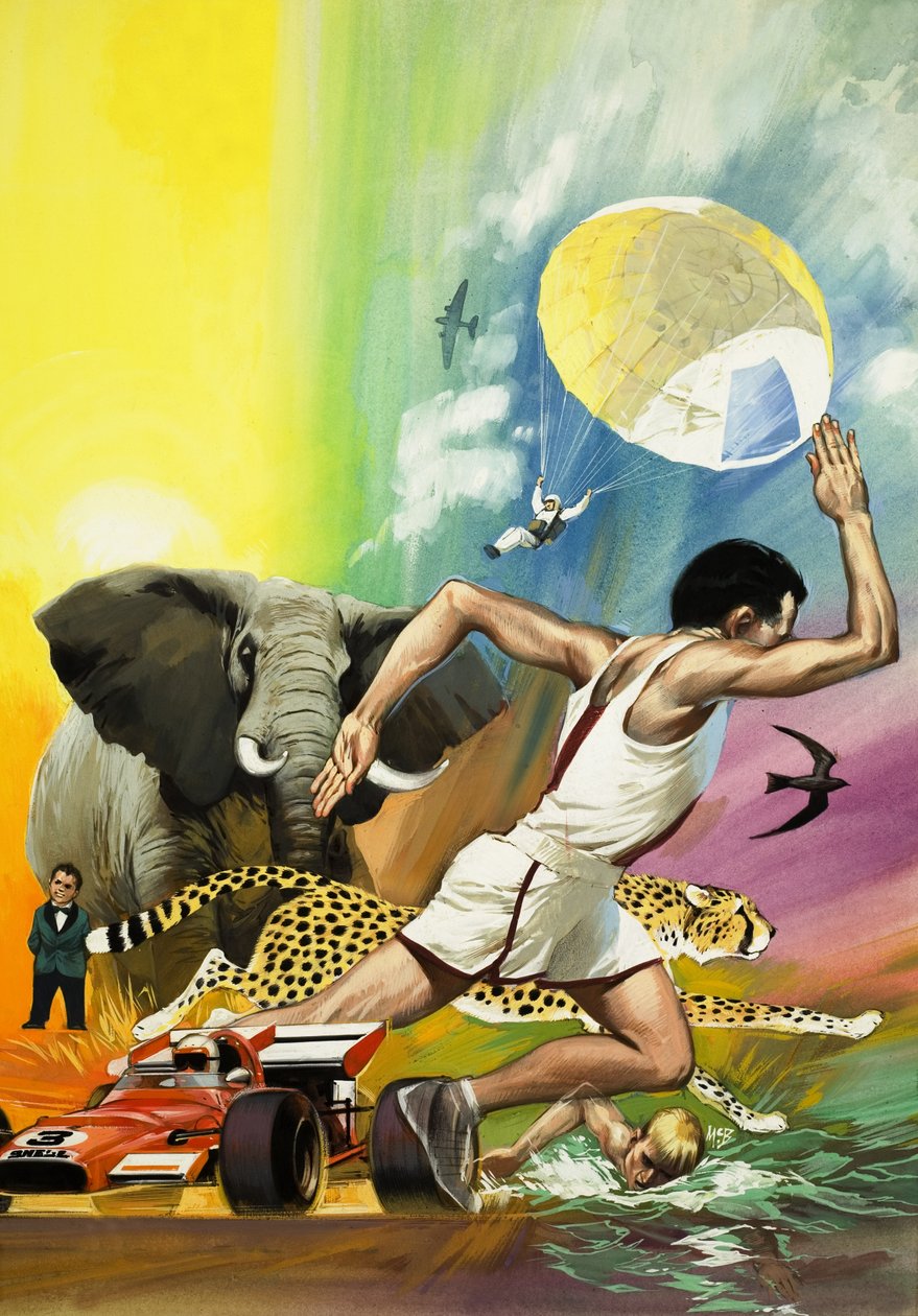 Record Breakers (gouache sur papier) - Angus McBride