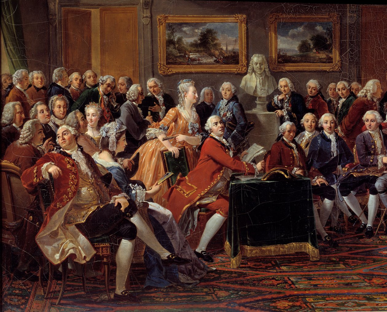 Le salon de Madame Geoffrin - Anicet Charles Lemonnier