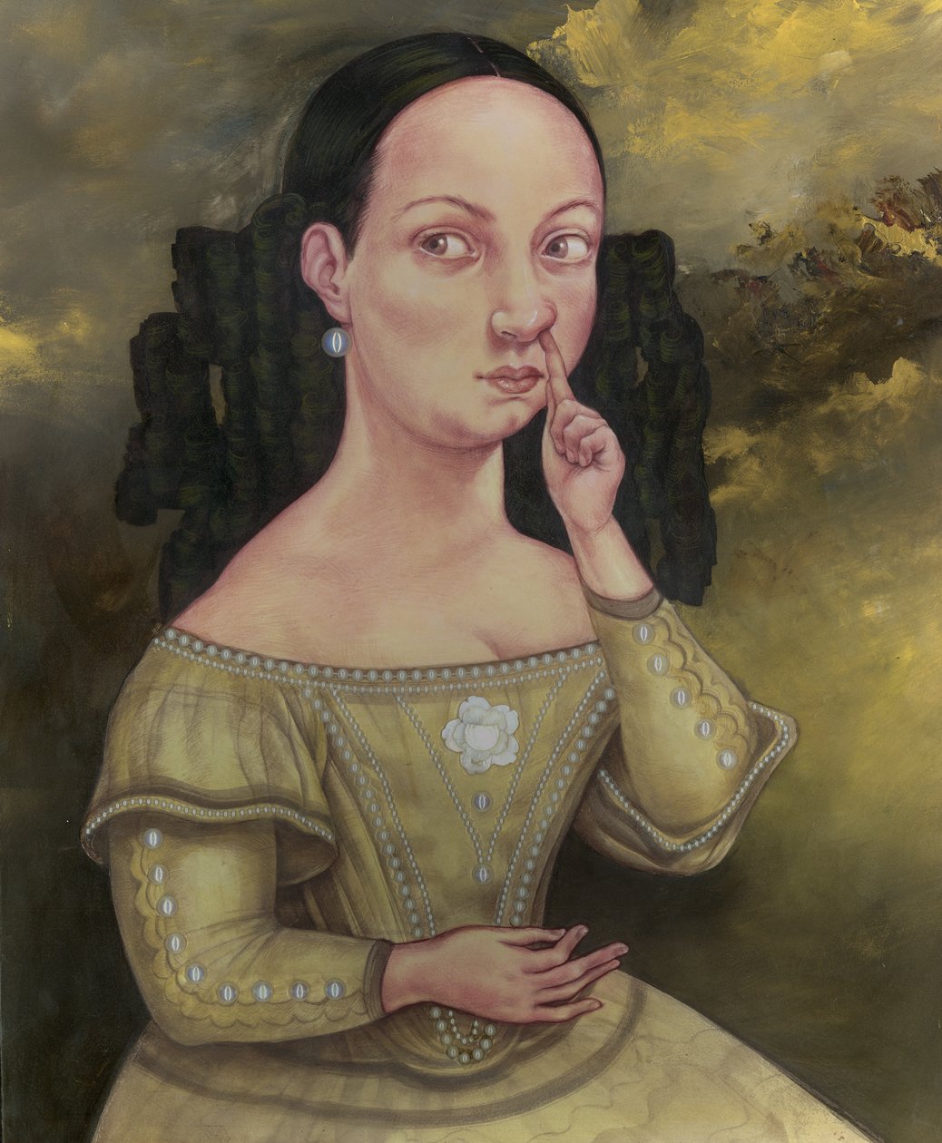 Dame avec des problèmes nasaux, 2018 - Anita Kunz