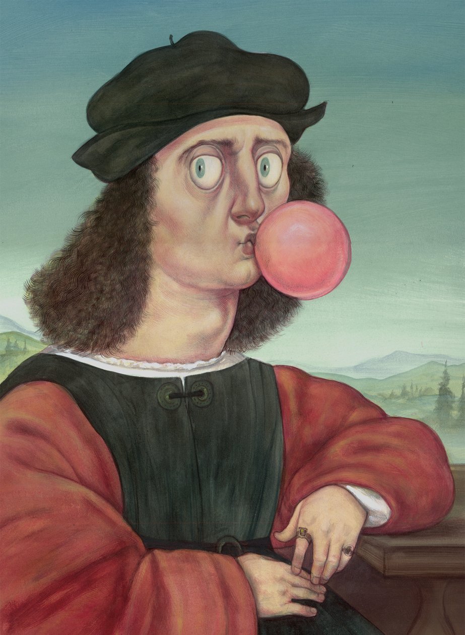 Homme grossier avec chewing-gum - Anita Kunz