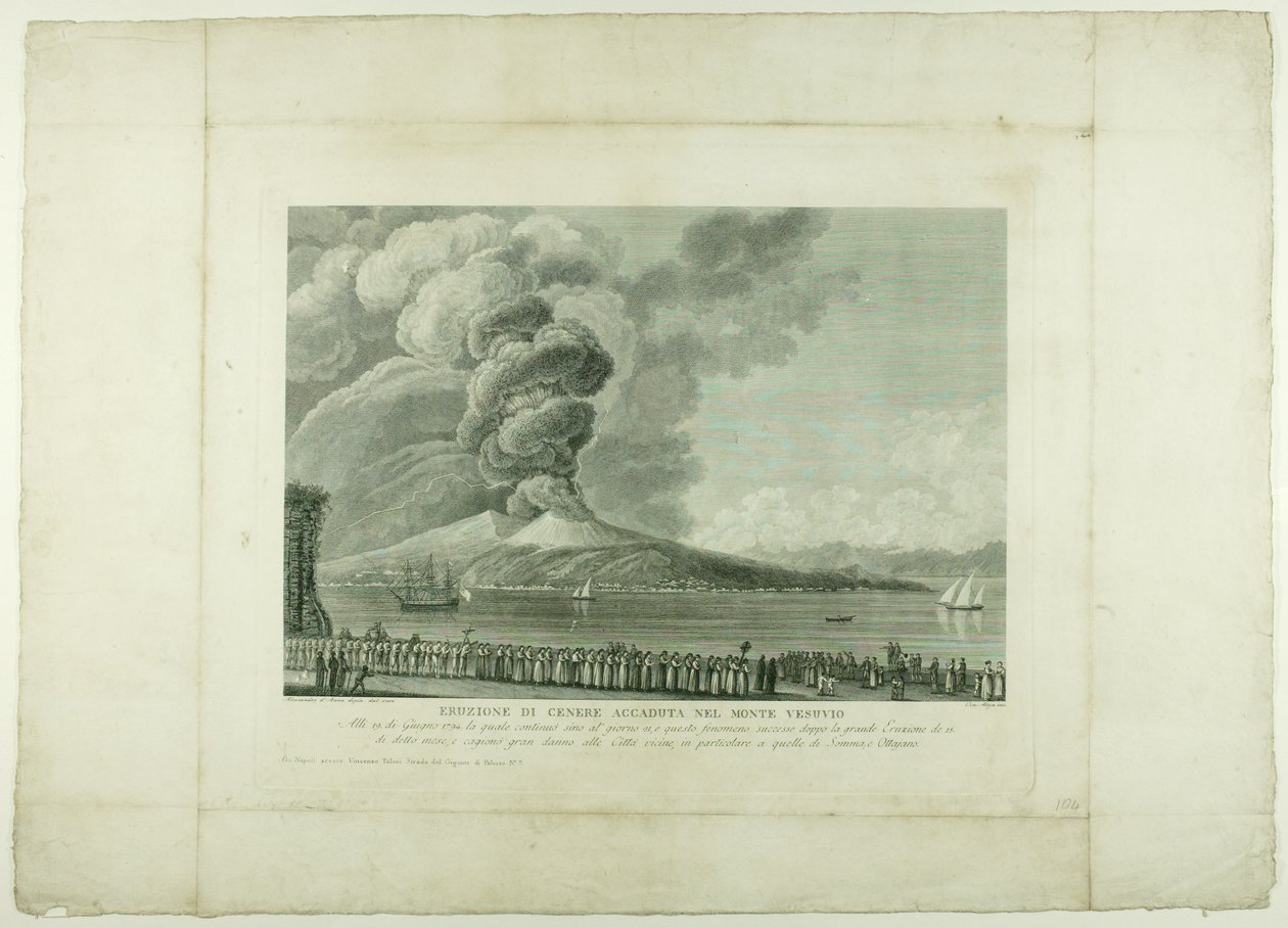 Éruption du Vésuve, 1794 - Anna Allesandro
