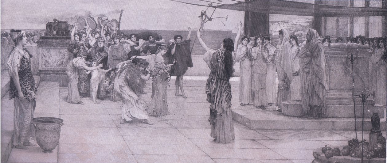 Une dédicace à Bacchus, Bibbys Annual, 1916-1917 - Anna after Alma Tadema