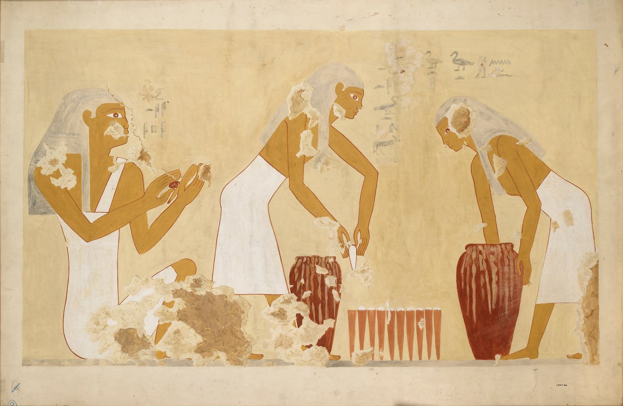 Copie de peinture murale de la tombe privée 60 d