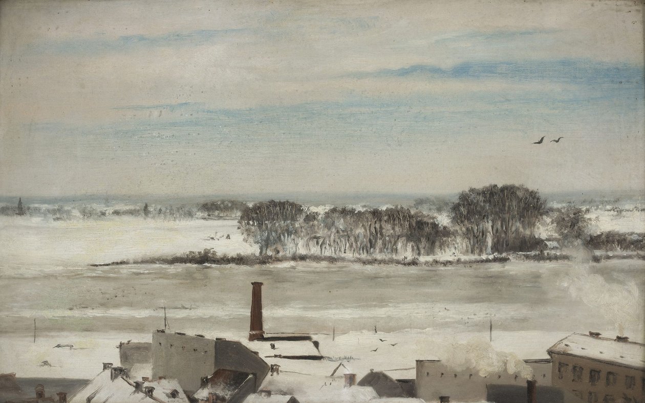 Vue des fenêtres du jardin d