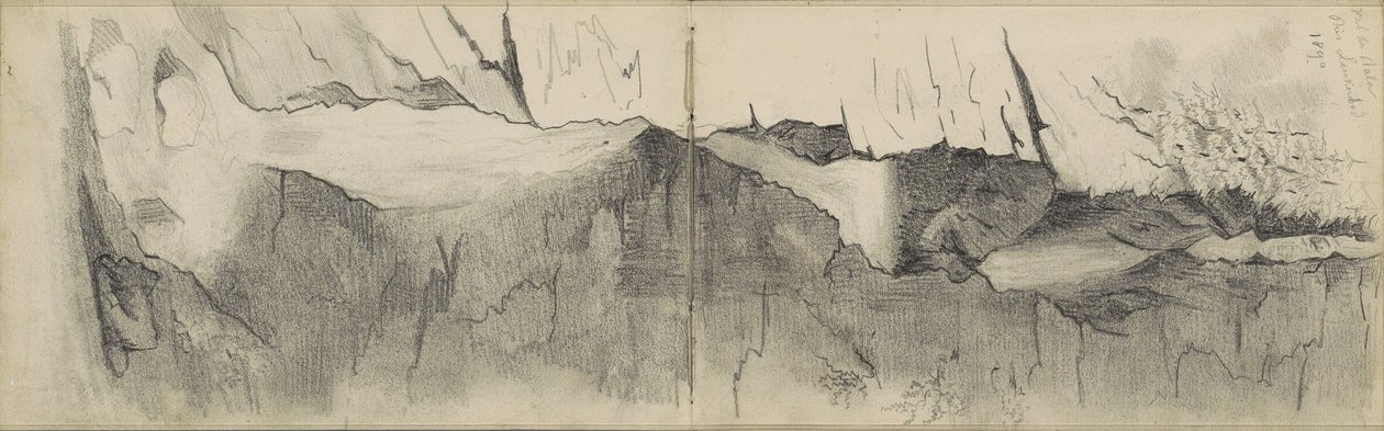 Cascade dans la vallée de Dala près de Leukerbad - Anna Catharina Maria van Eeghen (possibly)