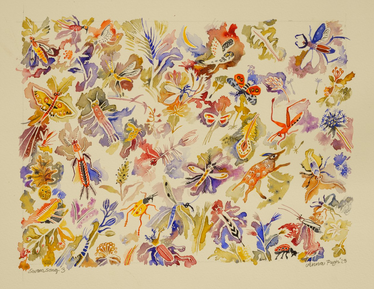 3 Chant du cygne, 2023 (aquarelle) - Anna Pugh